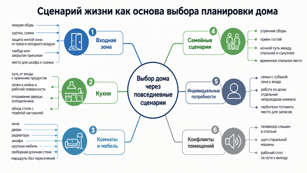 Сценарий жизни как основа выбора планировки дома